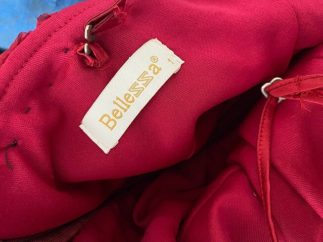 Kırmızı payetli elbise - Görsel 5