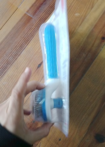 basmalı Mavi Kedi ve Köpek Tüy Tarağı - Görsel 2