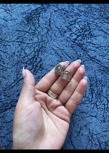 Sterling silver 925 ayar gümüş küpe i