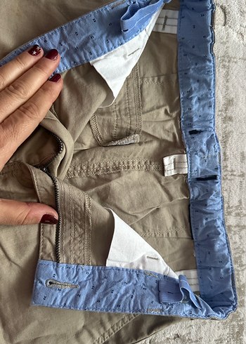 Bej Kemerli Erkek Çocuk Keten Şort - Görsel 2