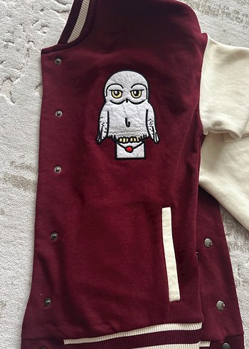 Bordo Baskılı Kadın Spor Ceket - Görsel 6