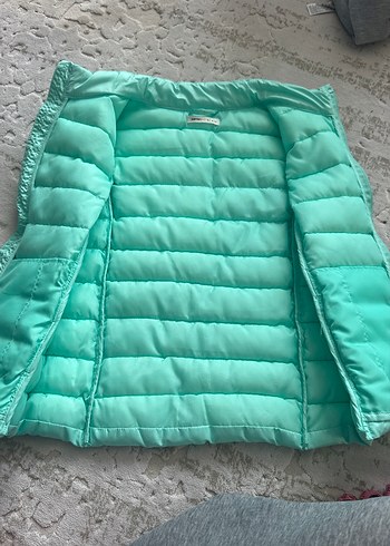 Koton Kids kız Çocuk Turkuaz Fermuarlı Yelek - Görsel 3