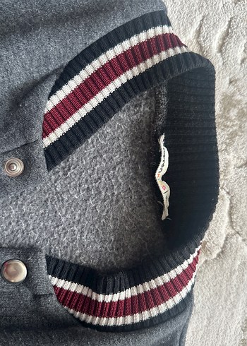 Koton Kids Çıtçıtlı Gri Erkek Çocuk Ceket - Görsel 4