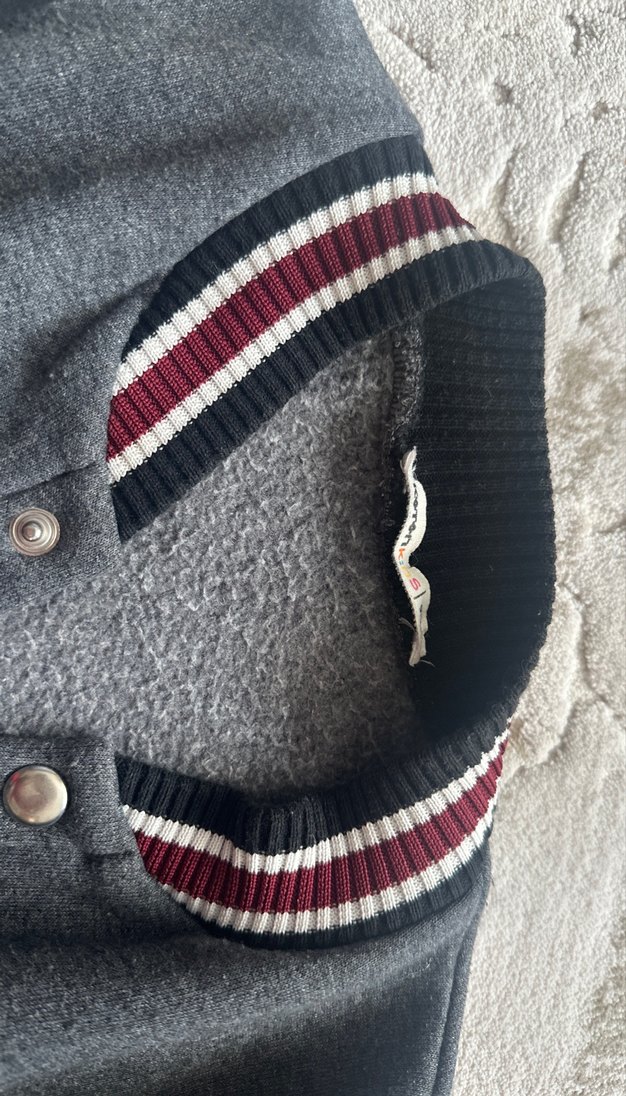 Koton Kids Çıtçıtlı Gri Erkek Çocuk Ceket - Görsel 4