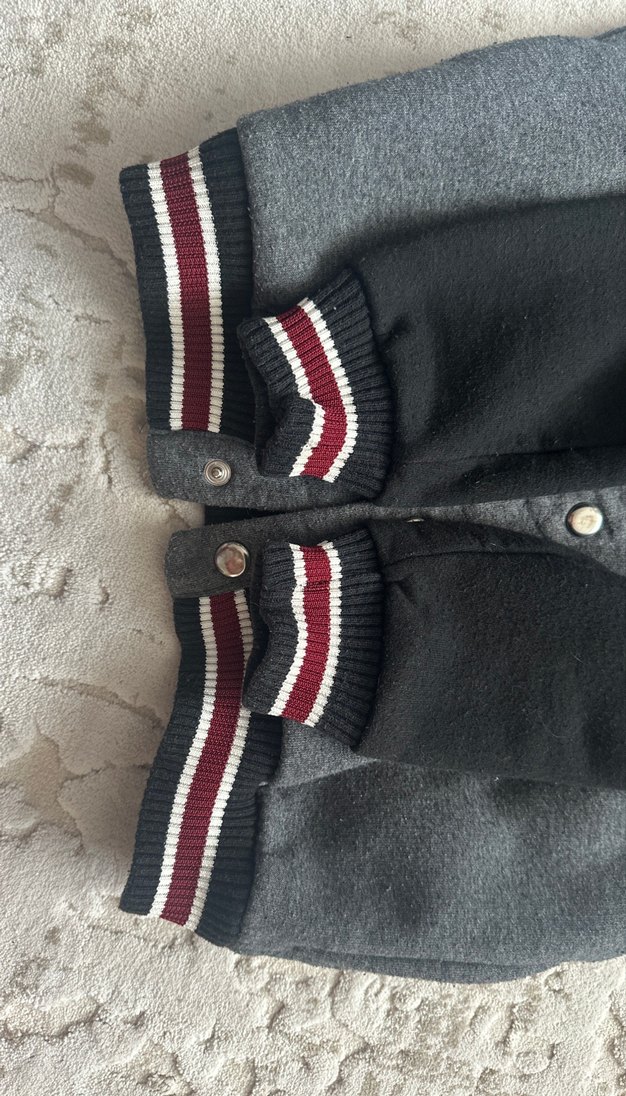 Koton Kids Çıtçıtlı Gri Erkek Çocuk Ceket - Görsel 3