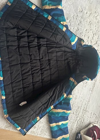 Decathlon Erkek Çocuk Mavi Bağlama Desenli Fermuarlı Ceket - Görsel 6