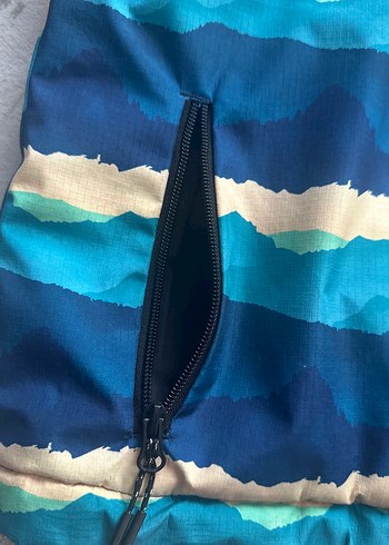 Decathlon Erkek Çocuk Mavi Bağlama Desenli Fermuarlı Ceket - Görsel 3