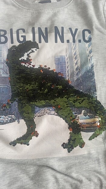 H&M HM açık gri, erkek çocuk sweatshirt