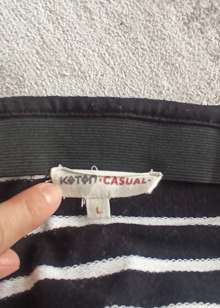 Koton, çizgili kad8n etek - Görsel 2