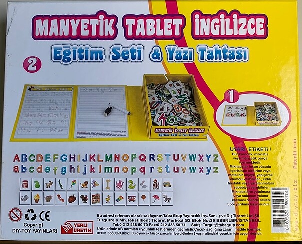 Diğer Manyetik tablet ingilizce eğitim seti