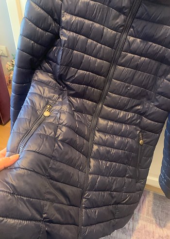 Afrodit Fermuarlı Lacivert Kadın Mont - Görsel 3