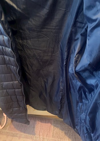 Afrodit Fermuarlı Lacivert Kadın Mont - Görsel 7