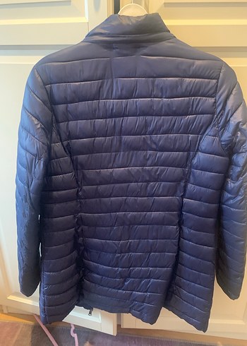 Afrodit Fermuarlı Lacivert Kadın Mont - Görsel 4