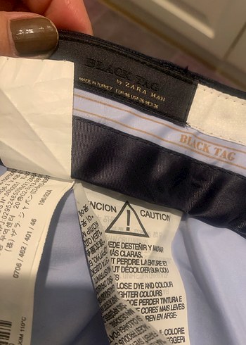 Zara Lacivert Erkek Ofis Pantolonu - Görsel 3