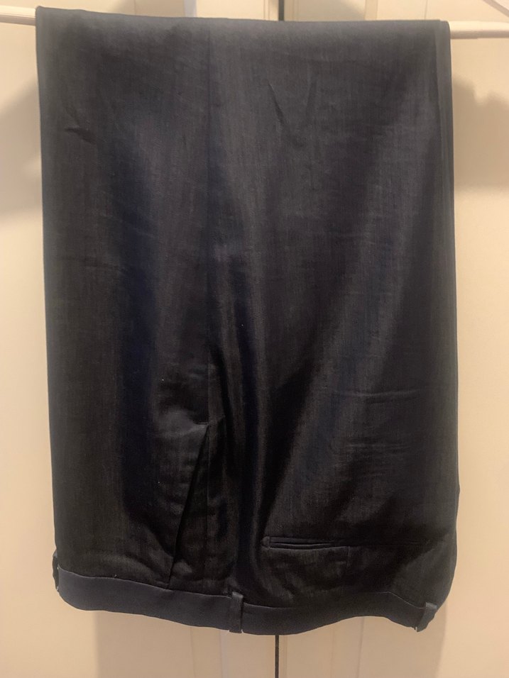 Zara Lacivert Erkek Ofis Pantolonu - Görsel 4