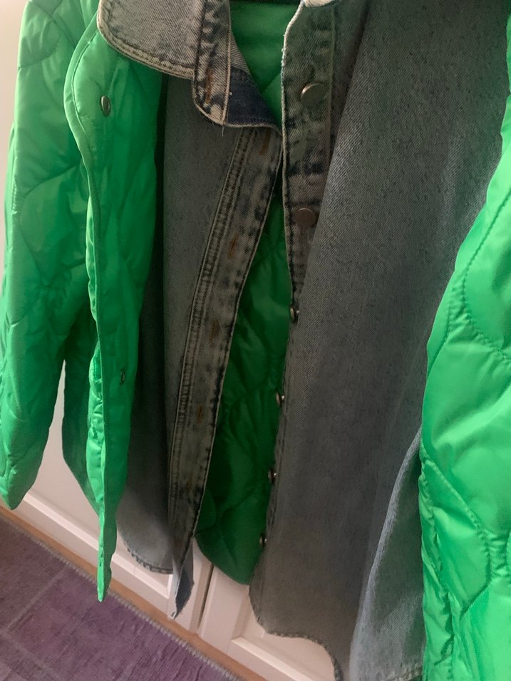 Robin Düğmeli Yeşil Kadın Ceket - Görsel 3