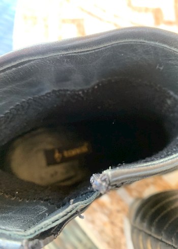 Kemal tanca Siyah Deri Dolgu Topuklu Tokalı Kadın Bot - Görsel 5