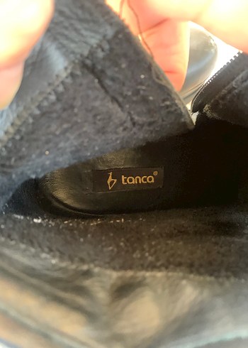 Kemal tanca Siyah Deri Dolgu Topuklu Tokalı Kadın Bot - Görsel 4