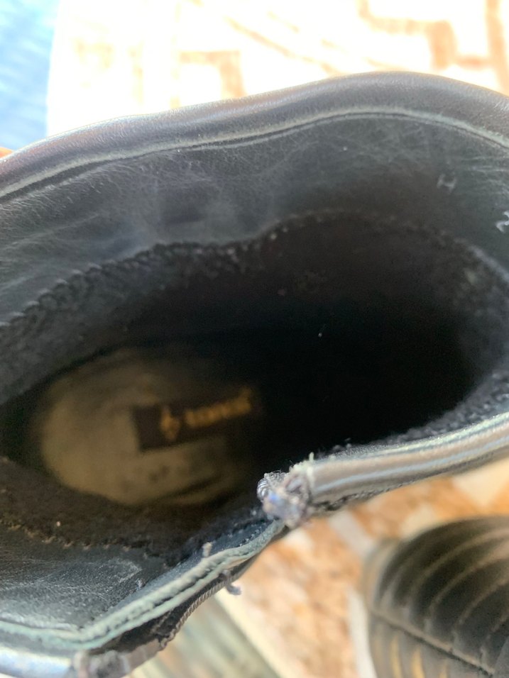 Kemal tanca Siyah Deri Dolgu Topuklu Tokalı Kadın Bot - Görsel 5