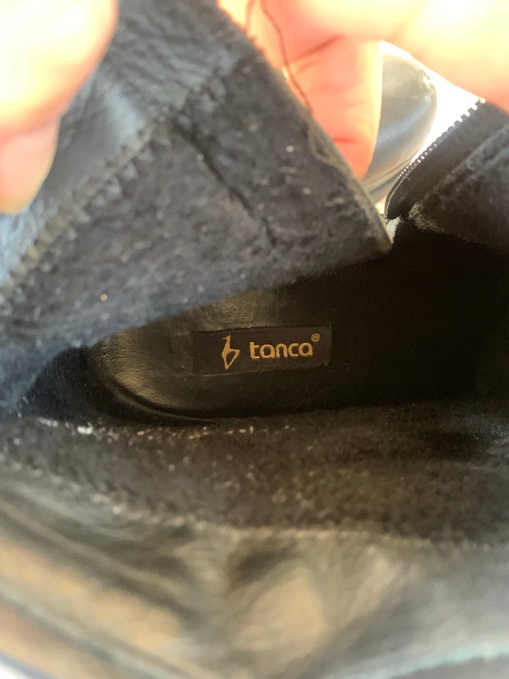 Kemal tanca Siyah Deri Dolgu Topuklu Tokalı Kadın Bot - Görsel 4