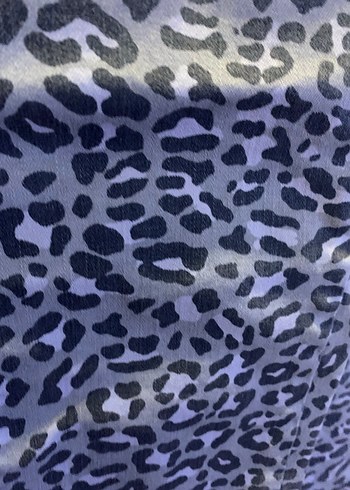 Gri Yılan Desenli Rahat Kesim Kadın Pantolon - Görsel 5