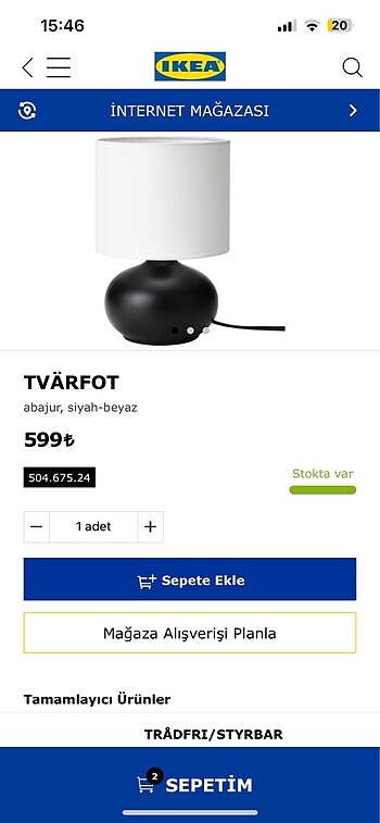 İkea abajür tvarfot