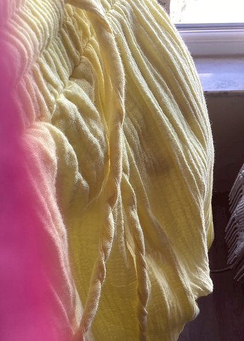 Limon sarısı yazlık pantolon - Görsel 5