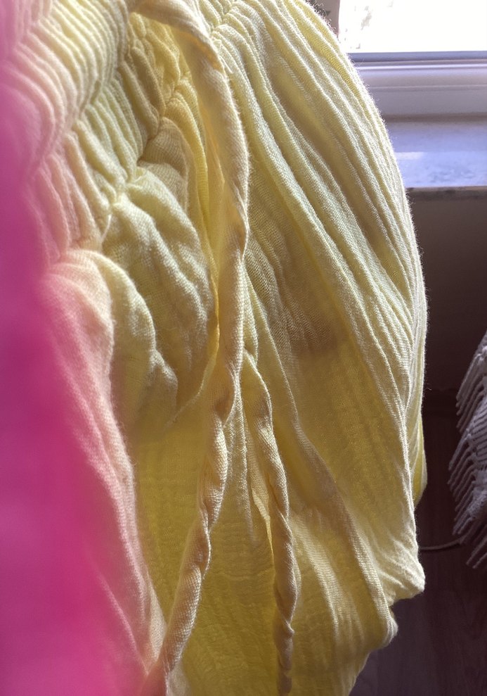 Limon sarısı yazlık pantolon - Görsel 5