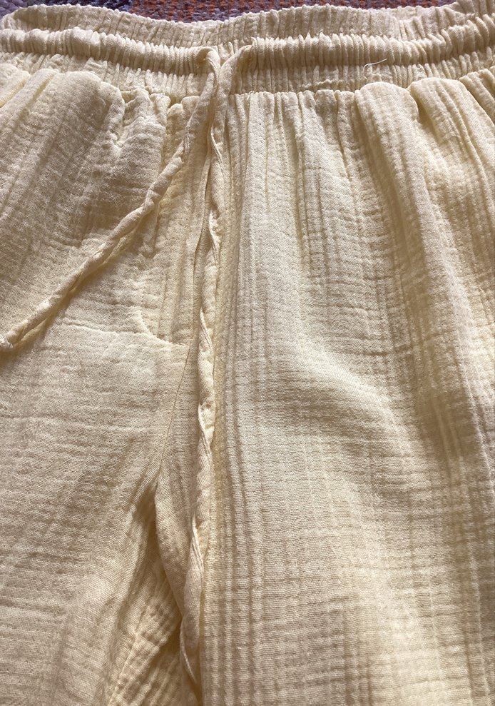 Limon sarısı yazlık pantolon - Görsel 3