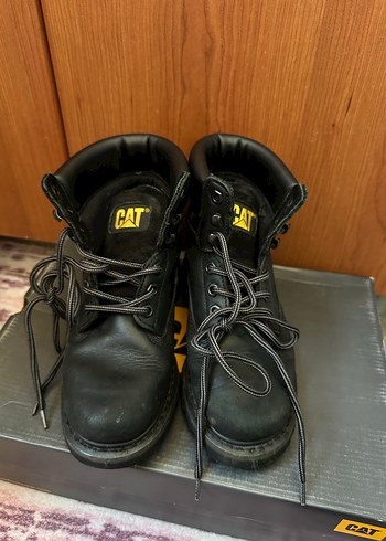 Cat Siyah CATERPILLAR Kadın Deri Platform Bot