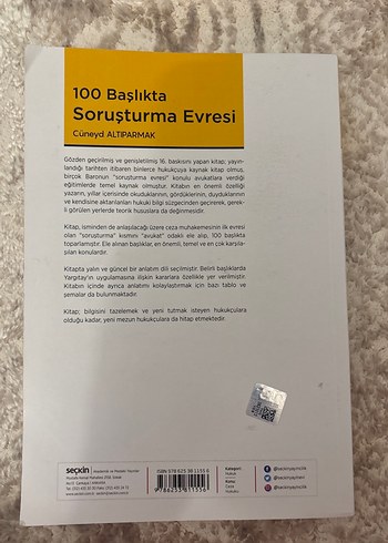 100 Başlıkta Soruşturma Evresi Kitabı
Cüneyd Altıparmak - Görsel 2