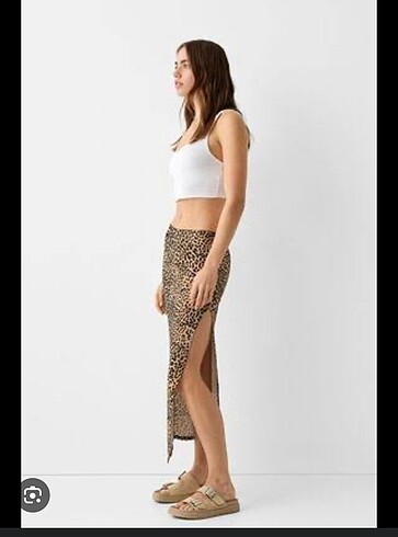 Bershka Leopar etek