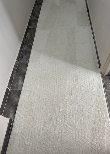 Beyaz Modern Düz Yolluk Halı - Görsel 2