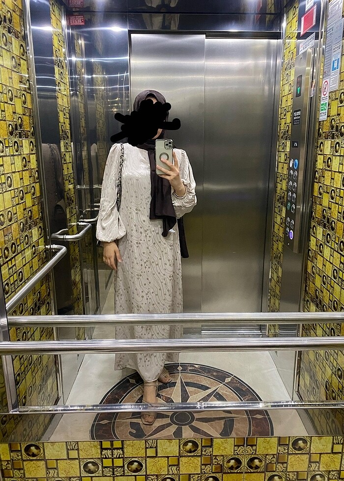 Bej elbise - Görsel 2