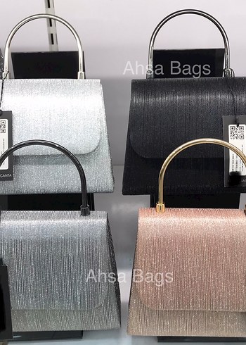 Diger Gri Kadın Tokalı Clutch Çanta