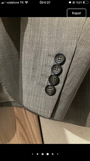 l Beden gri Renk Blazer ceket