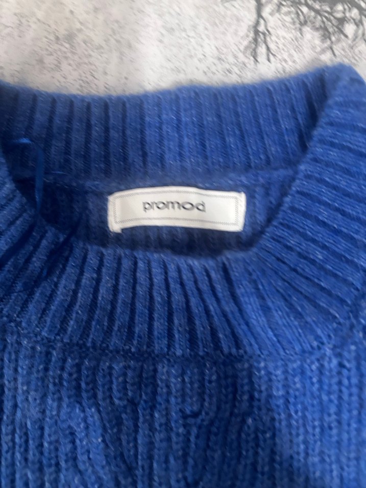 Çok Renkli Örgü Kadın Kazak - Görsel 5