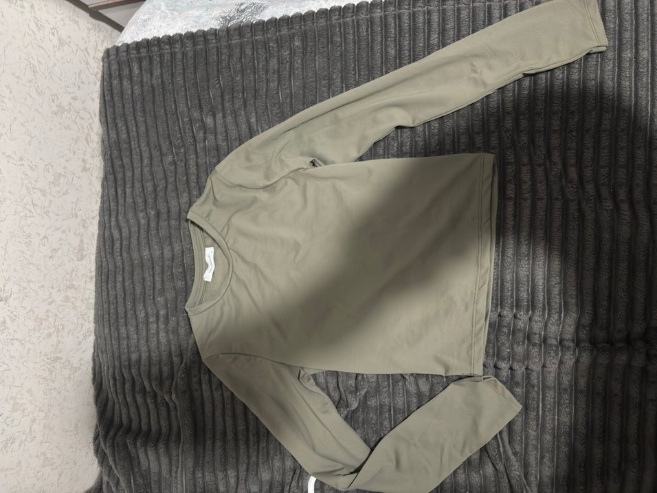 Haki poliamid bluz - Görsel 2