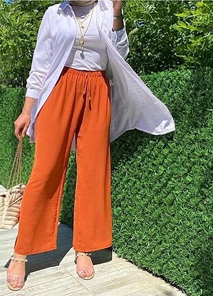 universal Beden turuncu Renk Kadın Uzun Pantalon Sandy