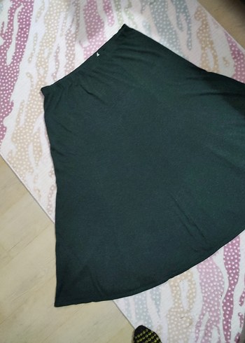 Siyah Salaş Uzun Hamile Eteği - Görsel 3