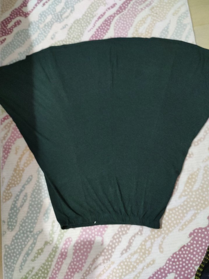 Siyah Salaş Uzun Hamile Eteği - Görsel 2