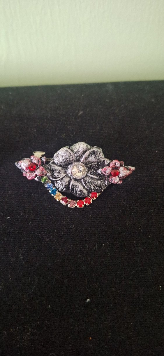 Çok Renkli Mini taş detaylı cicek saç tokaları - Görsel 3