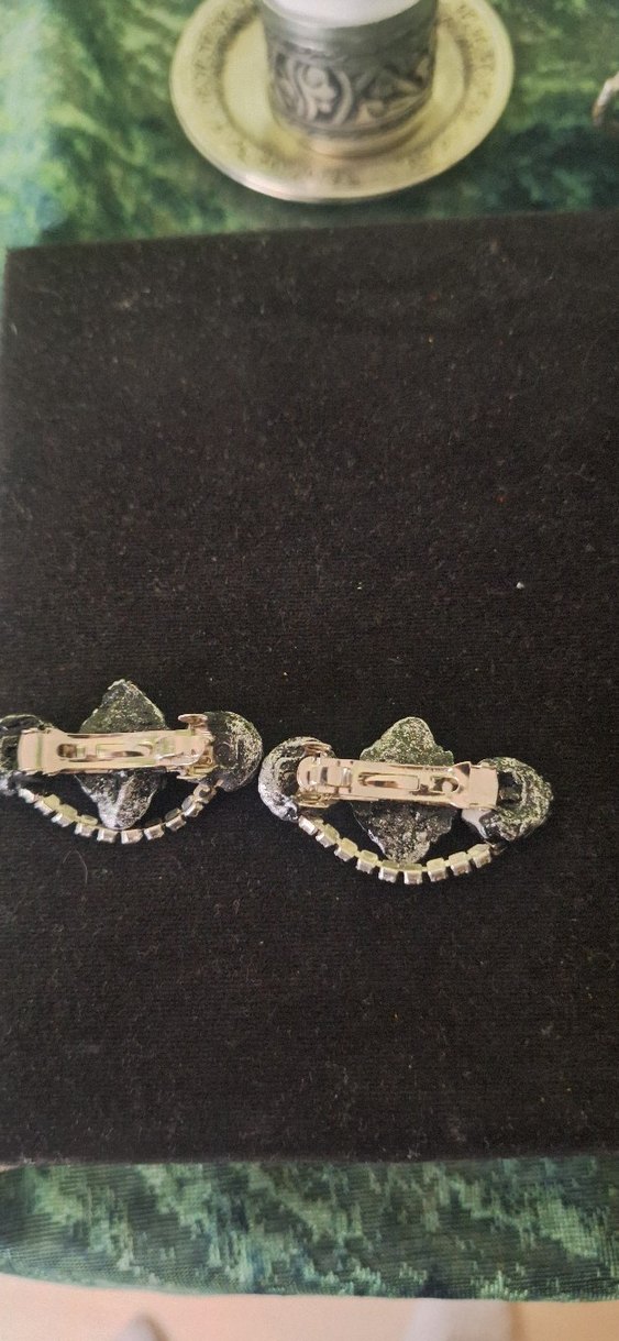 Gri Mini Vintage görünumlü el yapimi ikili sac tokası - Görsel 2