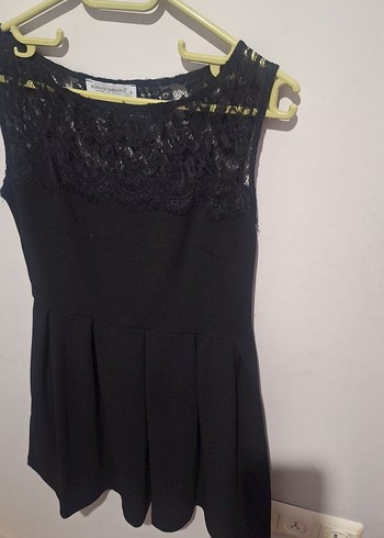 ithal dantel mini elbise giyilmemis - Görsel 5