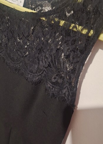 ithal dantel mini elbise giyilmemis - Görsel 3