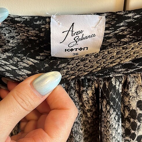 36 Beden gri Renk Koton etek - Az kullanıldı
