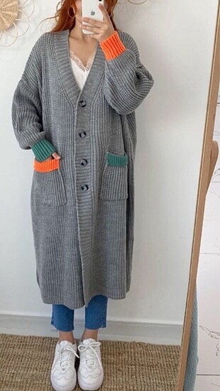 Oversize hırka