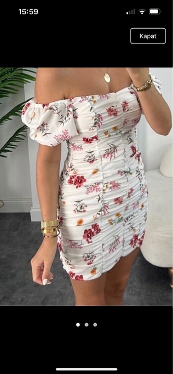 Zara Çiçekli elbise