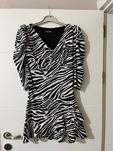 Zebra desen elbise