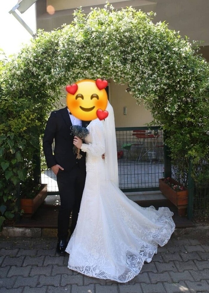 Özel dikim gelinlik , kırık beyaz  - Görsel 2